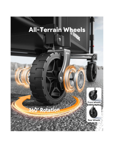 Carro Plegable Raynesys 100kg 120L para Compras y Playa