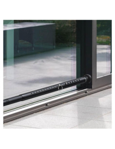 Barra de Seguridad Ajustable EUIJOIP para Puertas y Ventanas 43-130 cm