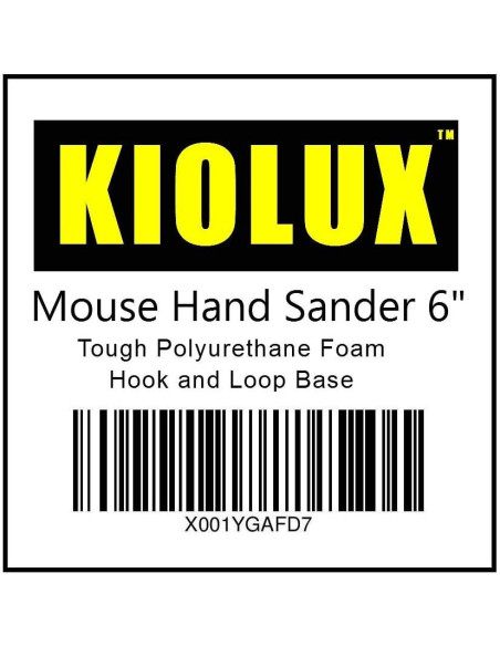 Bloque de Lijado a Mano Kiolux Ratón 15.24 cm para Madera