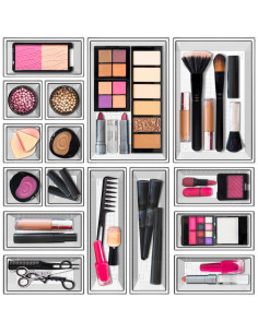 Set de 16 Organizadores Acrílicos Apilables Yan & Hin 24.1x16.4x11cm 2