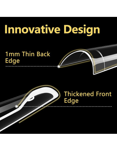 Kit de Consejos de Uñas Acrílicas Yokilly 1000 PCS con Pegamento