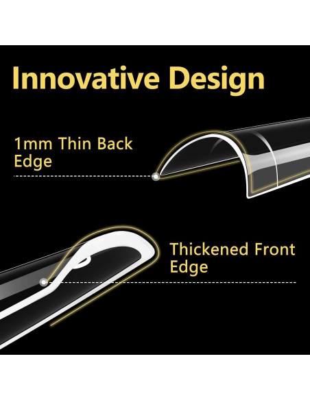 Kit de Consejos de Uñas Acrílicas Yokilly 1000 PCS con Pegamento