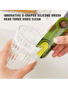 Cepillo de Limpieza 3 en 1 ARAINY para Botellas y Tazas 2