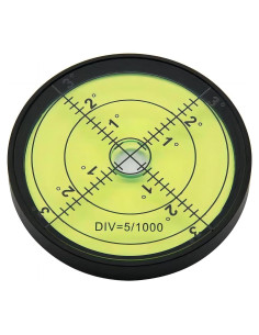 Nivel Burbuja Circular BUBLEVL 60mm Alta Precisión 15'/2mm