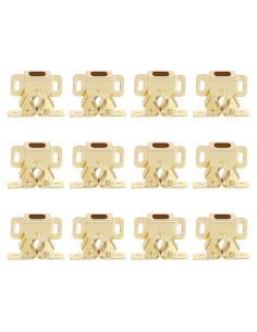 Cierre de Puerta de Armario Alise CA1000G-12P Dorado 12 Unidades