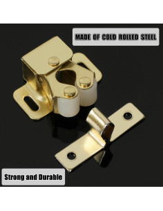 Cierre de Puerta de Armario Alise CA1000G-12P Dorado 12 Unidades 2