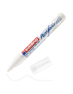 Marcador Acrílico Edding 5100 Blanco 2-3mm - 1 Unidad