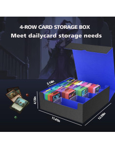 Caja de Almacenamiento de Cartas VeiDynoA 3200+ Negro/Azul 2