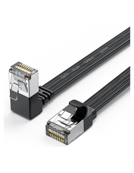 Cable Ethernet CAT 7 JUXIN 0.91M 90 Grados 10Gbps Blindado