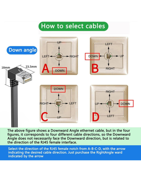 Cable Ethernet CAT 7 JUXIN 0.91M 90 Grados 10Gbps Blindado