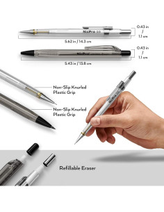 Conjunto de lápices mecánicos Nicpro 31 piezas 0.3-0.9mm 2