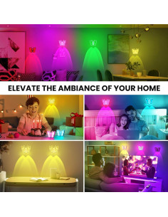 Luz Nocturna Mariposa LOFTEK Recargable con Sensor Movimiento 2
