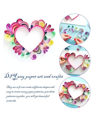 Kit de Quilling de Papel Woohome 33 PCS con 1600 Tiras