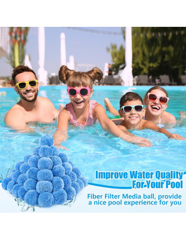 Bolas de Filtro para Piscina MJZ 0.70 kg Ecológicas Reutilizables