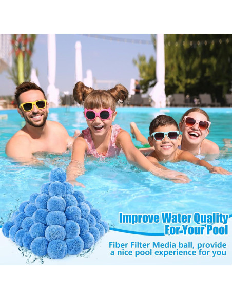 Bolas de Filtro para Piscina MJZ 0.70 kg Ecológicas Reutilizables