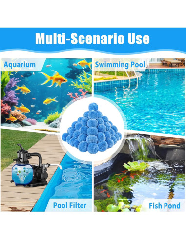 Bolas de Filtro para Piscina MJZ 0.70 kg Ecológicas Reutilizables