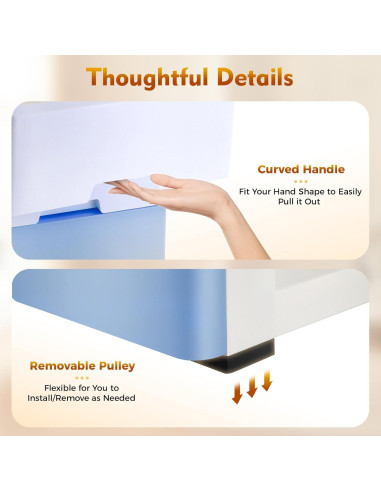 Cajones de Almacenamiento FONSOLUM 5 Niveles Azul Gradiente