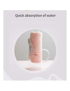 Toalla para el cabello czmylzytt 2 Pack Microfibra Rosa y Morado 2