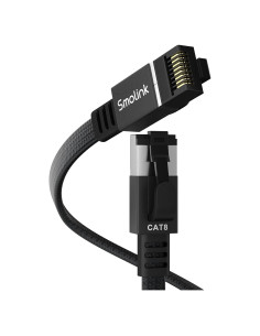 Cable Ethernet Smolink Cat 8 0.46m 40Gbps SFTP RJ45 Blindado