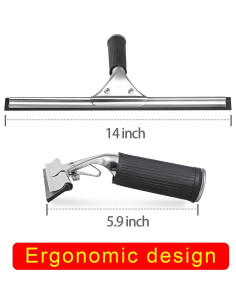 Limpiador de Ventanas MRDARENSU 35.56 cm con Raspador 2