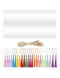 Marcadores de Libro Acrílicos Transparentes BetterJonny 20Pcs