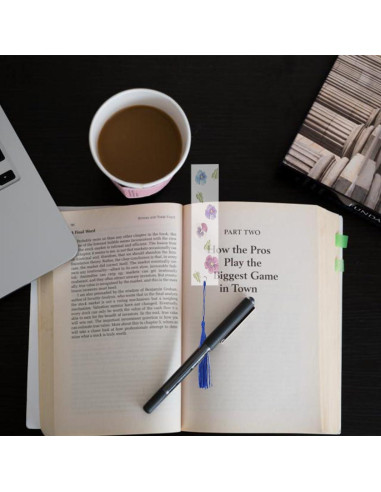 Marcadores de Libro Acrílicos Transparentes BetterJonny 20Pcs