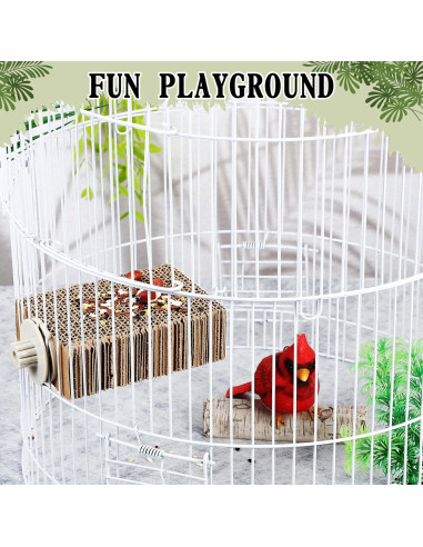 Juego de 2 plataformas para aves Skyygemm - Perchas de cartón