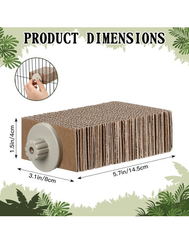 Juego de 2 plataformas para aves Skyygemm - Perchas de cartón