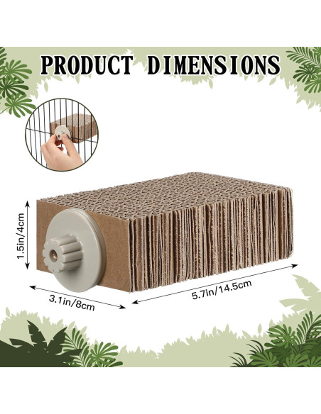 Juego de 2 plataformas para aves Skyygemm - Perchas de cartón