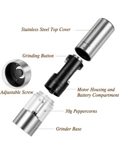 Conjunto de Molinillos Eléctricos SIMPLETASTE Automáticos 2 Piezas 2