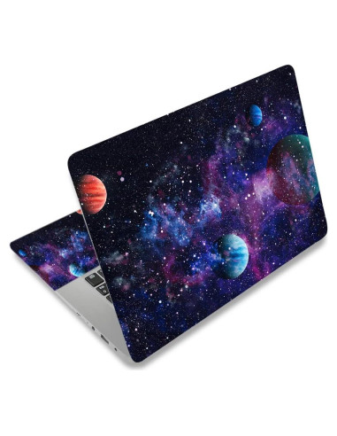 Pegatina para Laptop 15.6" Huaduo - Vinilo Reutilizable Azul y Púrpura