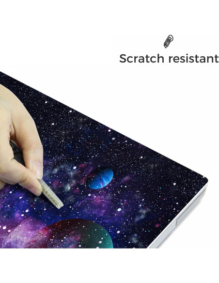 Pegatina para Laptop 15.6" Huaduo - Vinilo Reutilizable Azul y Púrpura