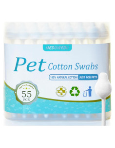Hisopos de Algodón para Mascotas MEDUWEDU 55 Unidades