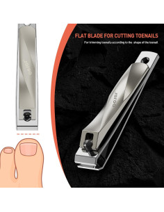 Cortauñas para Pies BEZOX - Acero Inoxidable, Ergonomico 2