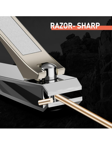 Cortauñas para Pies BEZOX - Acero Inoxidable, Ergonomico