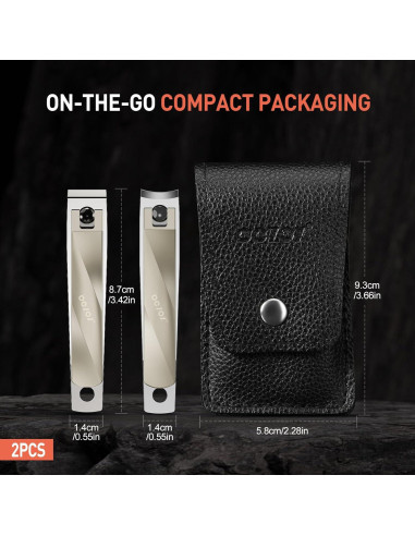 Cortauñas para Pies BEZOX - Acero Inoxidable, Ergonomico