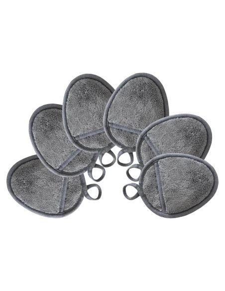 Discos Desmaquillantes Reutilizables VIcolour 6 Piezas Gris