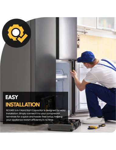 Capacitor de Arranque Duro 3 en 1 Seentech RCO410 - 115VAC