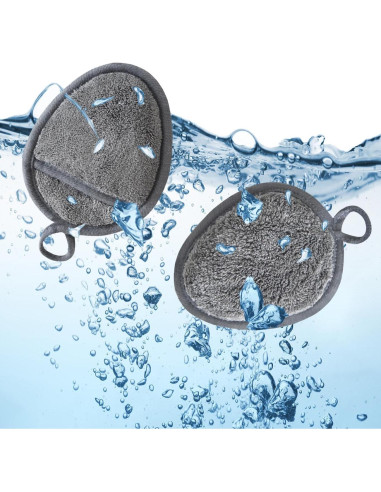 Discos Desmaquillantes Reutilizables VIcolour 6 Piezas Gris