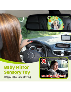 Juguete Colgante para Cochecito Jollybaby Rana Espejo 20.8x14.9cm 2