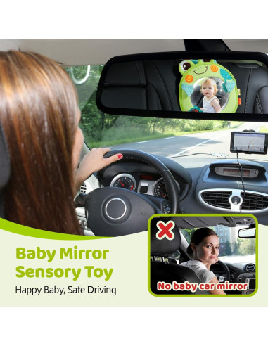 Juguete Colgante para Cochecito Jollybaby Rana Espejo 20.8x14.9cm