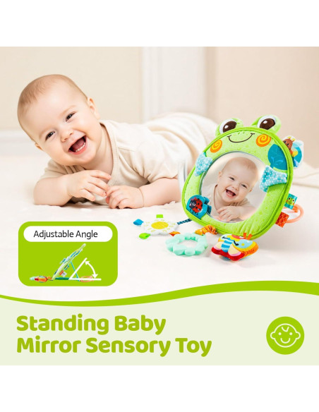 Juguete Colgante para Cochecito Jollybaby Rana Espejo 20.8x14.9cm Juguete Colgante para Cochecito Jollybaby Rana Espejo 20.8x14.9cm