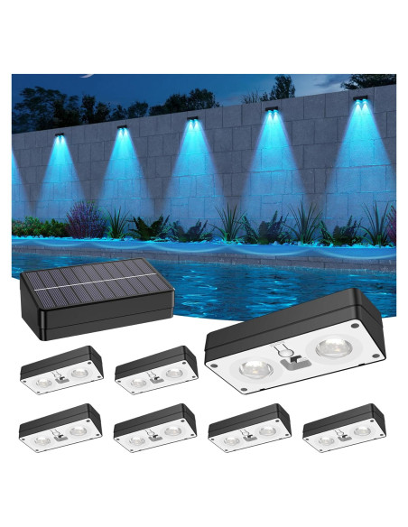 Luces Solares para Cercas Exteriores ZXCLIGHT IP65 10 Colores 12 Modos