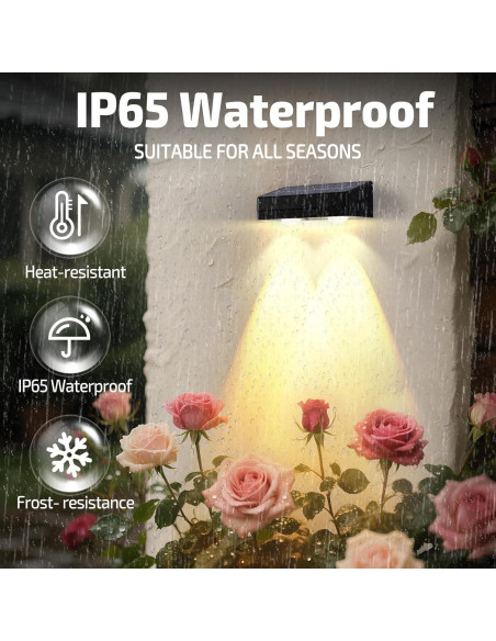 Luces Solares para Cercas Exteriores ZXCLIGHT IP65 10 Colores 12 Modos