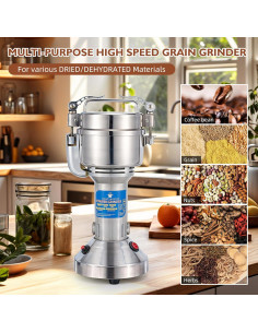 Molino de Granos Eléctrico MAGIC MASTER 150g - 800W Acero Inoxidable 2