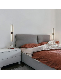 2 Pack Lámparas de Pared LED Modernas QSDCVIS 60cm Negro 2