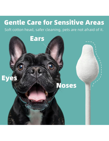 Hisopos de Algodón para Mascotas MEDUWEDU - 55 Unidades