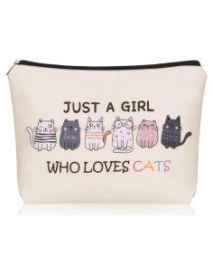 Bolsa de Maquillaje Gato Girlly-G5800 24.9x18cm Impermeable