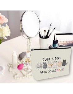 Bolsa de Maquillaje Gato Girlly-G5800 24.9x18cm Impermeable 2