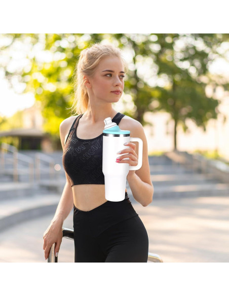 Adaptador de Vaso Hoohnnaa para Stanley 40 oz, Verde, BPA Free